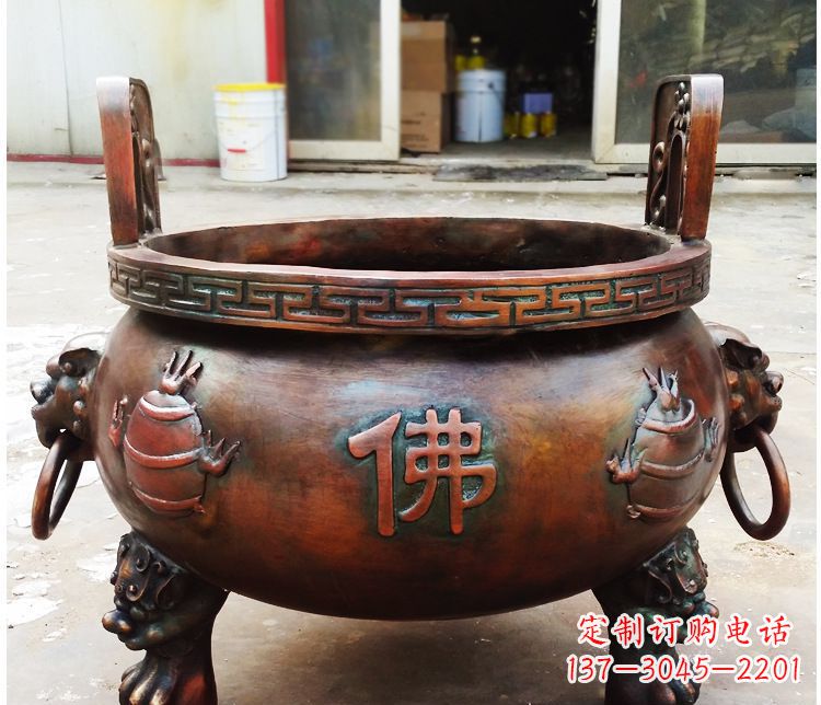 广西铜雕祠堂景观香炉