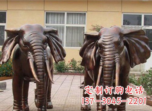 广西铜雕大象222