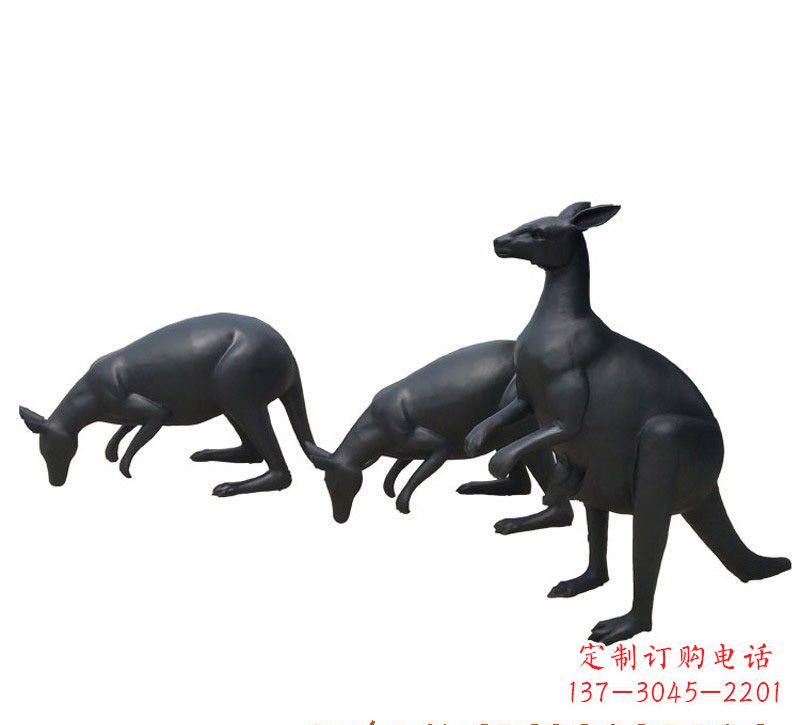 广西铜雕袋鼠雕塑