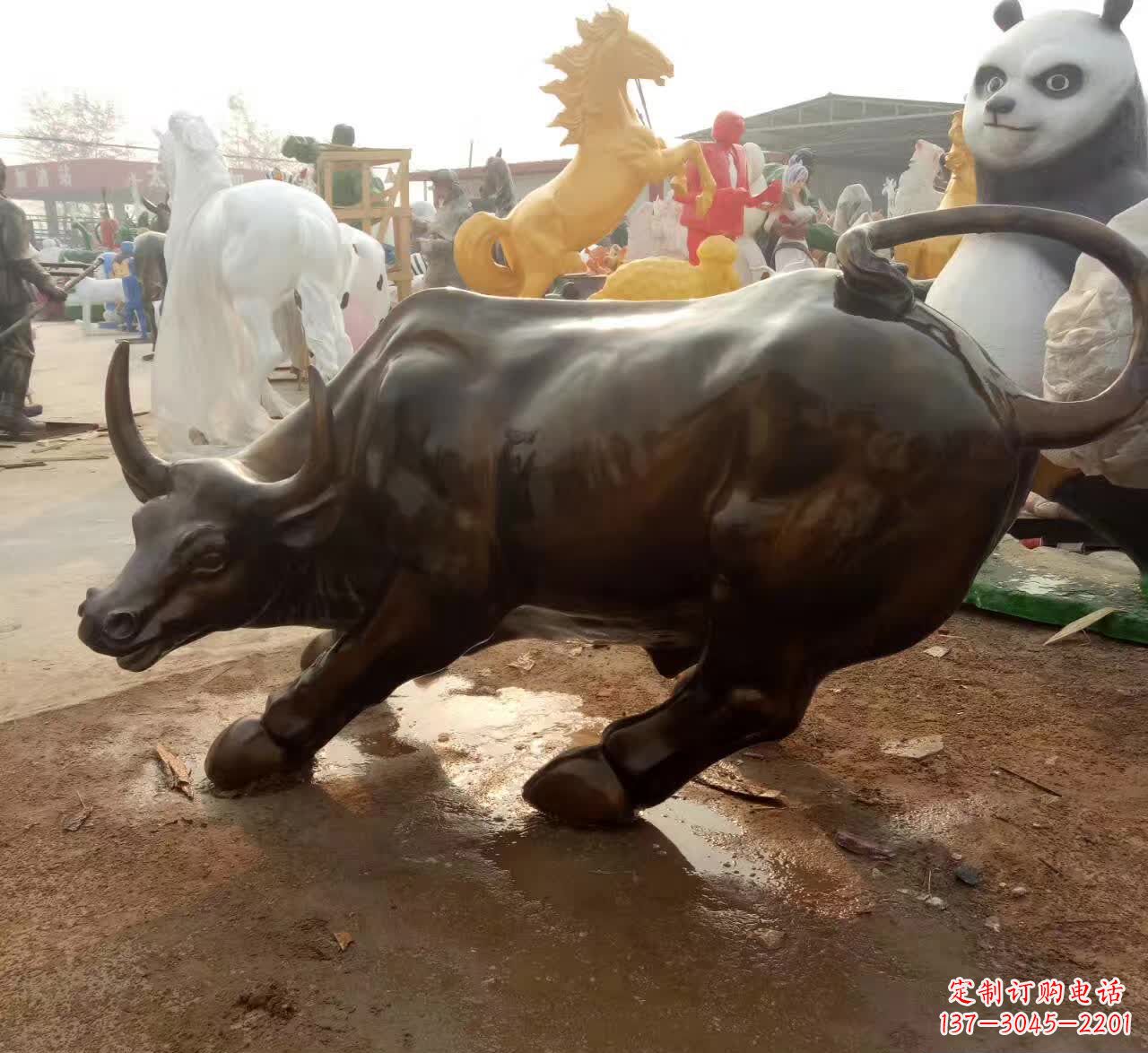 广西铜雕动物牛