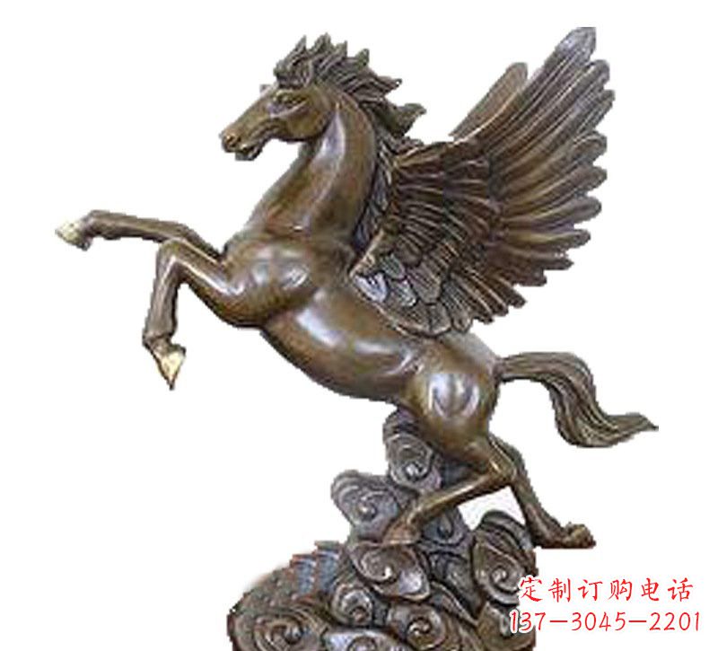 广西铜雕飞黄腾达飞马