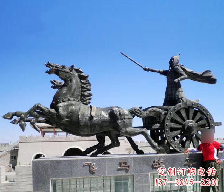 广西铜雕飞马战车