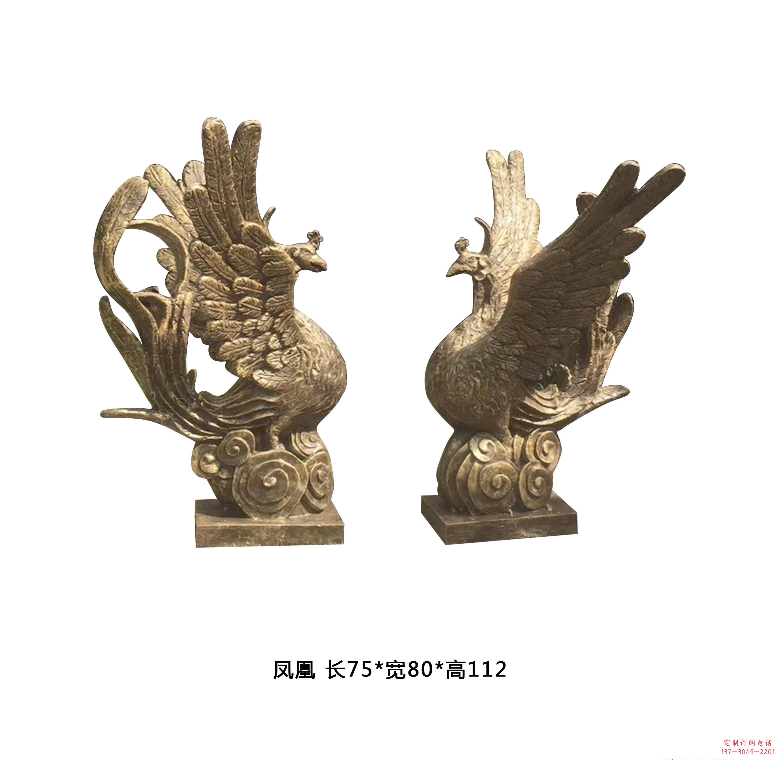 广西铜雕凤凰雕塑