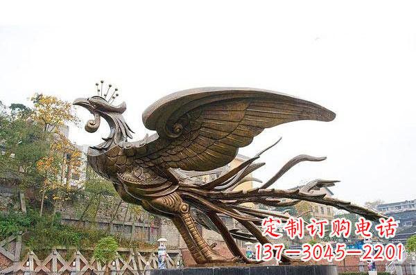 广西铜雕凤凰