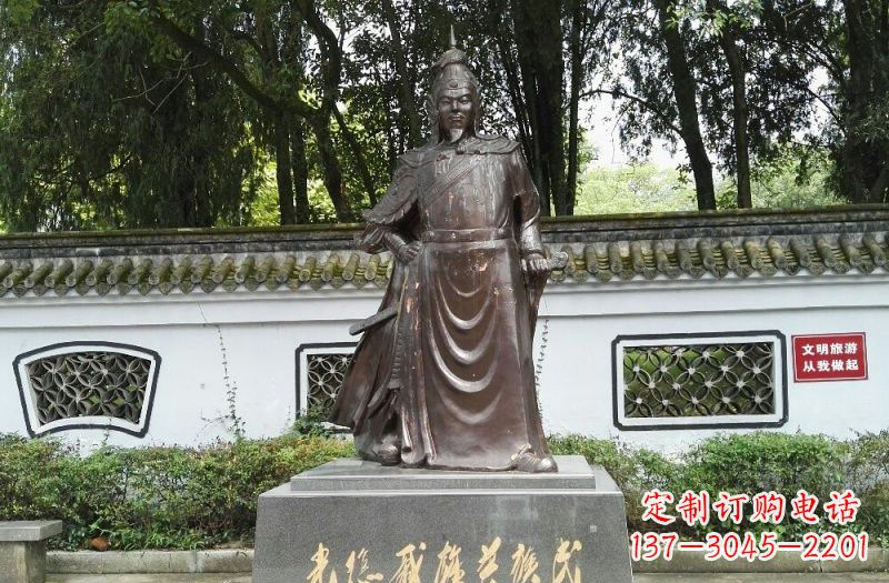 广西铜雕古代名人戚继光