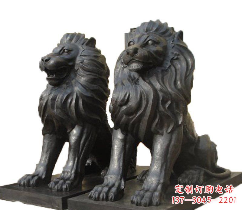 广西铜雕古代神兽狮子雕塑