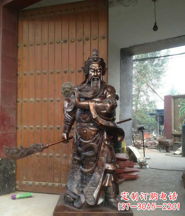 广西铜雕关公像