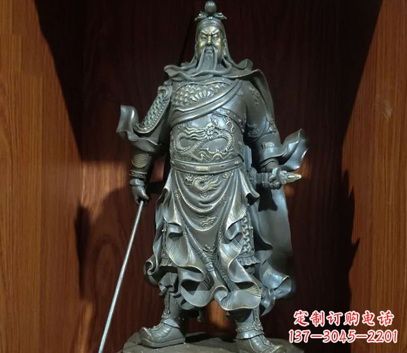 广西铜雕关公人物雕塑