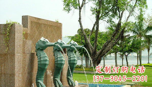 广西铜雕海马雕塑