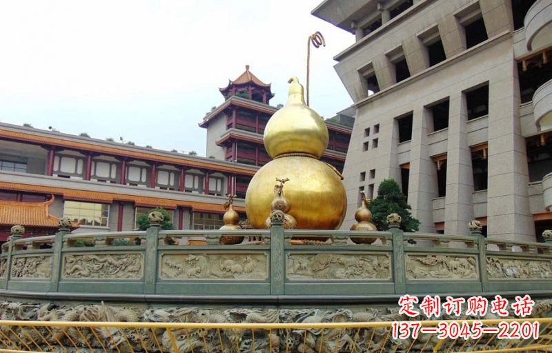 广西铜雕葫芦公园景观雕塑
