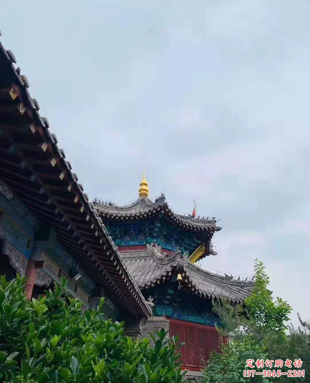广西铜雕葫芦塔顶寺庙摆件