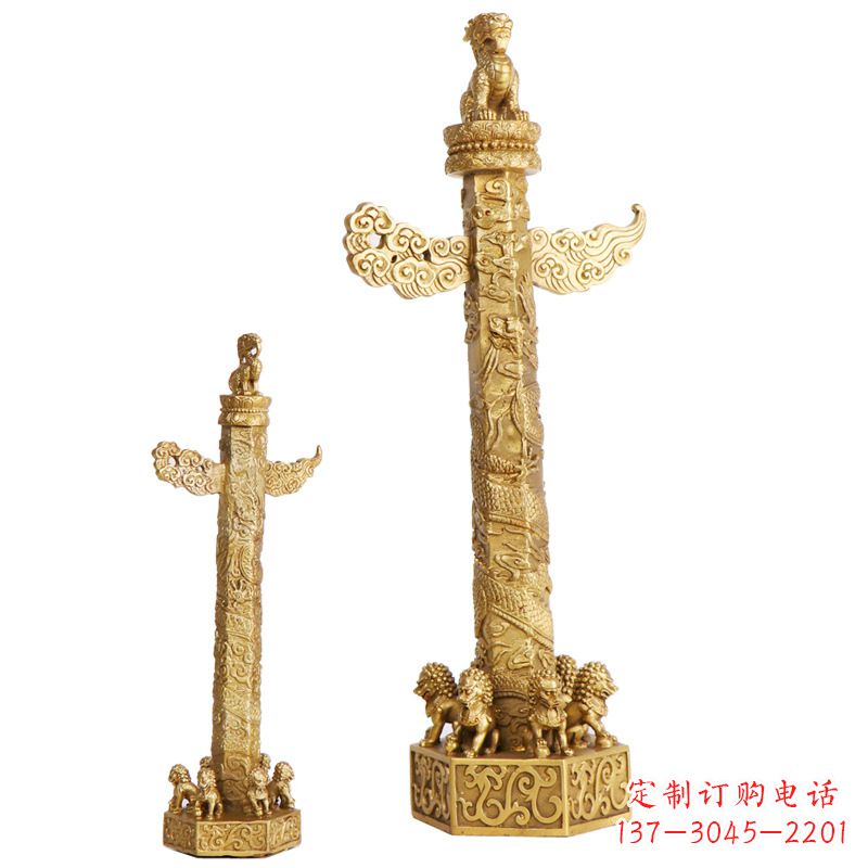 广西铜雕华表柱