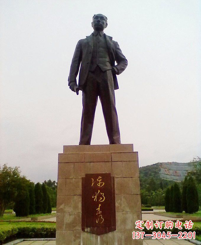广西铜雕近代名人陈独秀