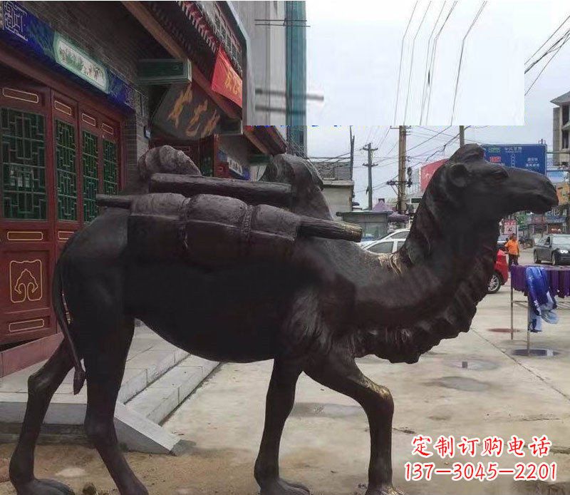 广西铜雕骆驼公园动物雕塑