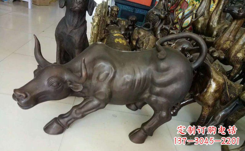 广西铜雕牛广场动物景观摆件 (5)