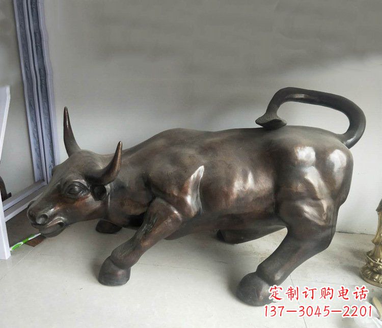 广西铜雕牛广场动物景观摆件