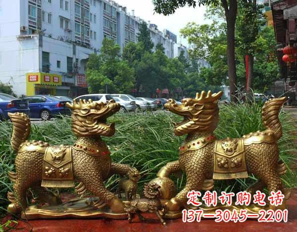 广西铜雕麒麟神兽