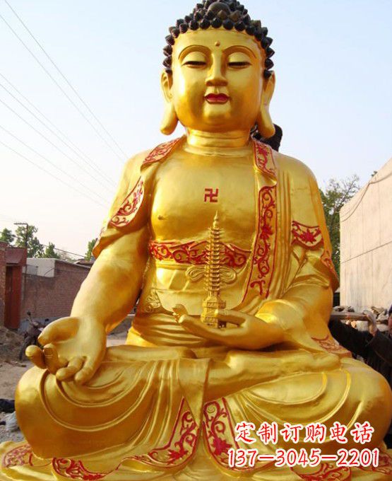 广西铜雕如来