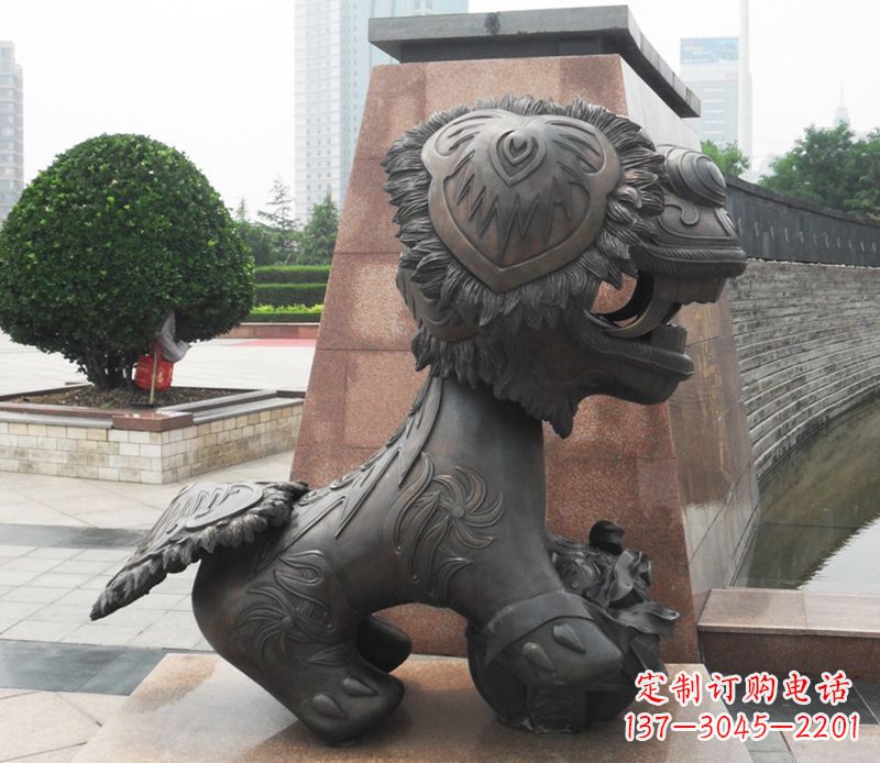 广西铜雕狮子