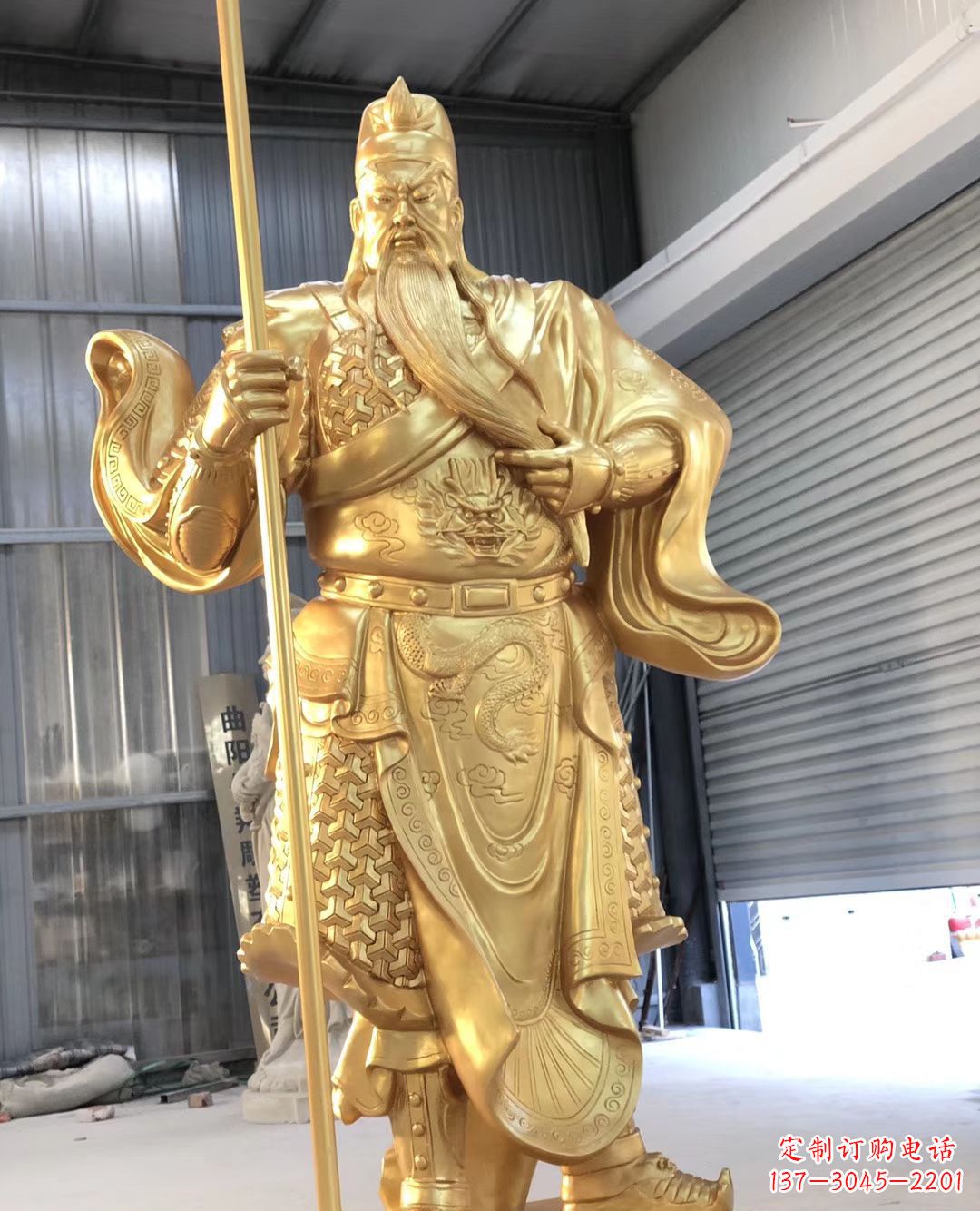 广西铜雕武财神雕塑
