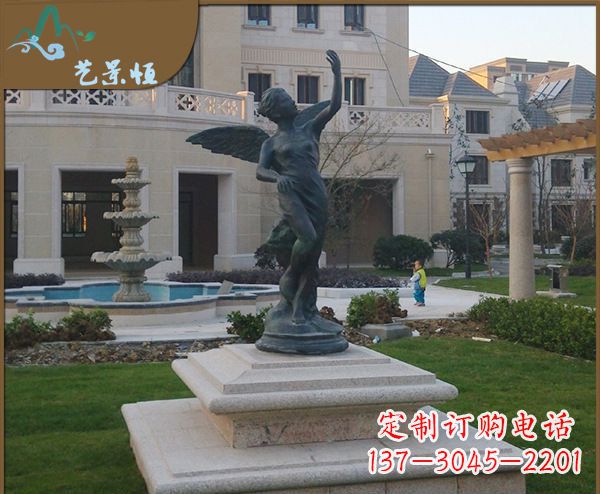 广西铜雕西方天使人物雕塑1