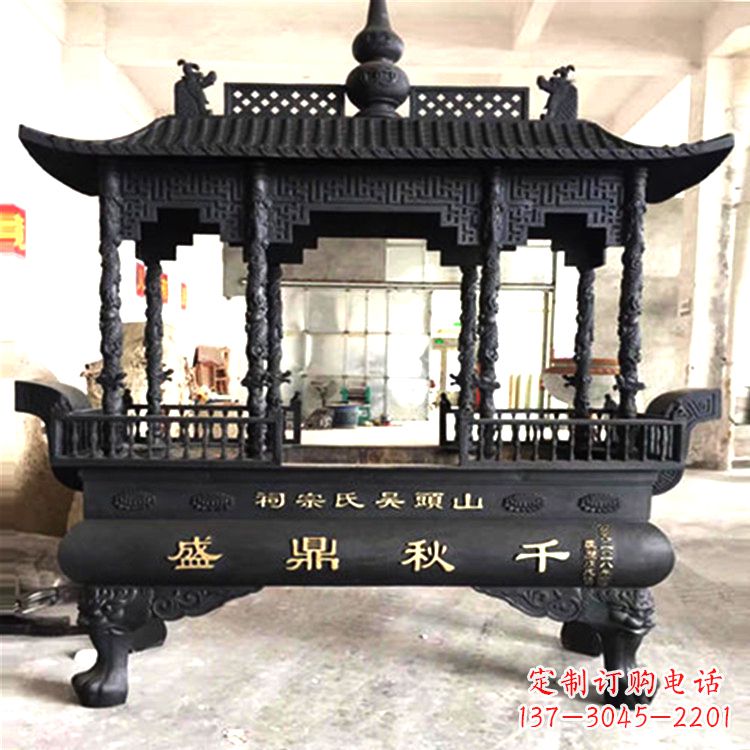 广西铜雕香炉