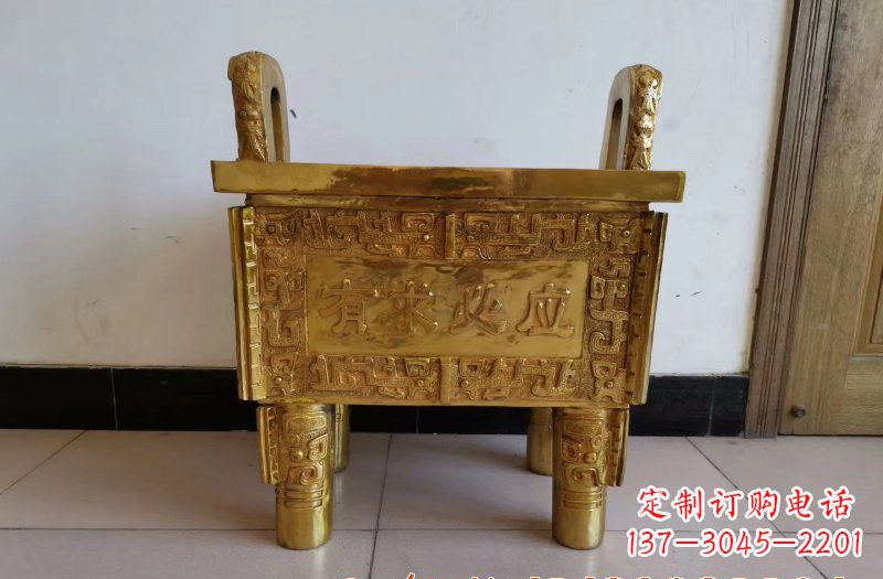 广西铜雕香炉雕塑