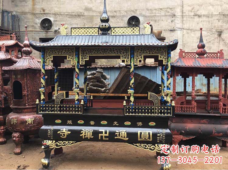 广西铜雕像铁香炉