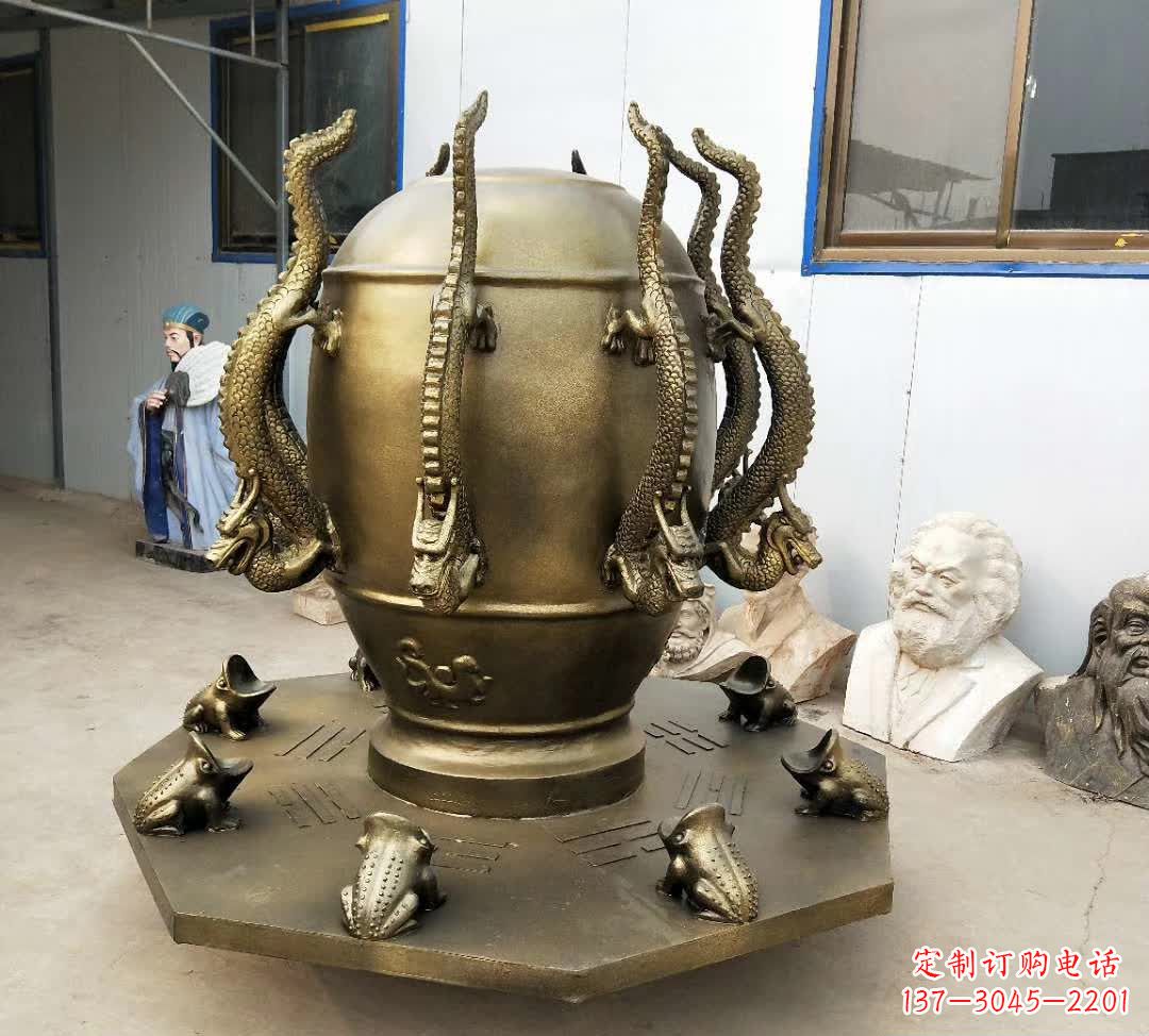 广西铜雕校园景观地动仪