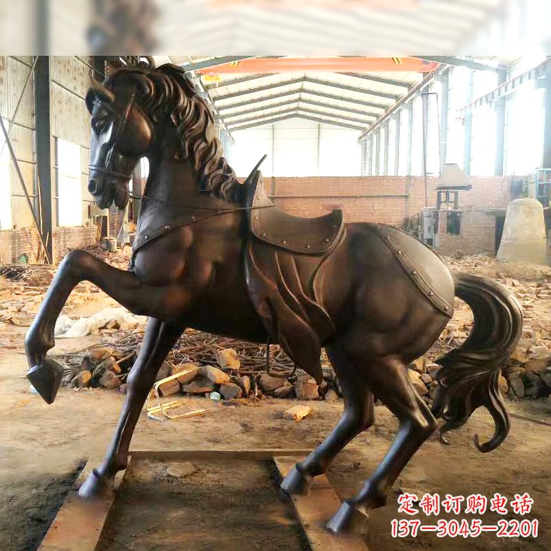广西铜雕战马