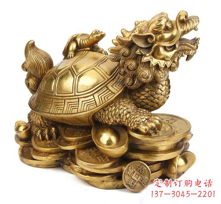 广西铜雕招财龙龟