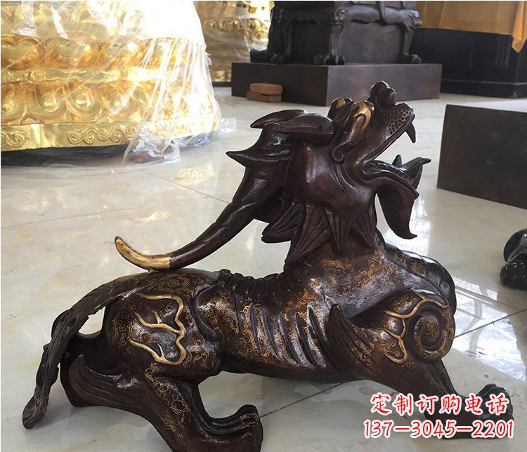 广西铜雕招财辟邪貔貅雕塑摆件