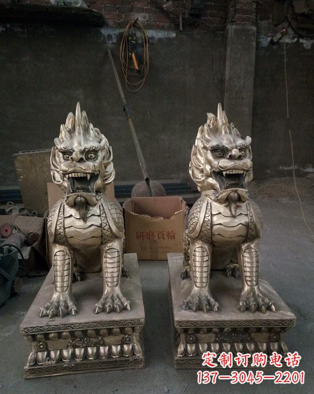 广西铜雕镇宅麒麟