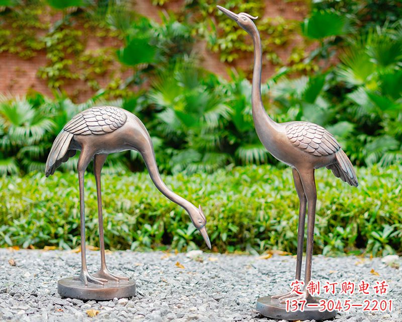 广西推荐仿真仙鹤动物雕塑