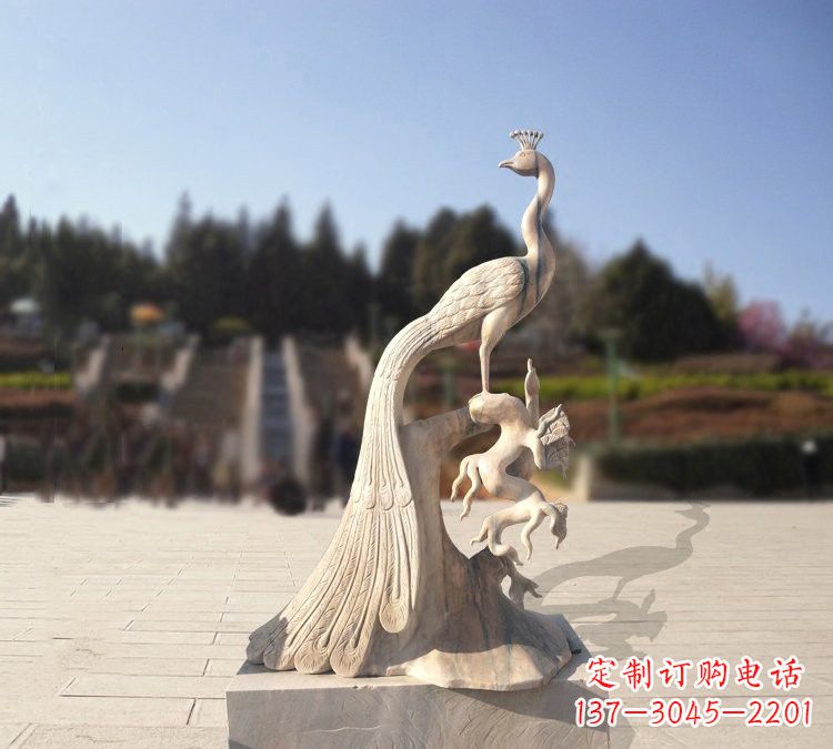 广西晚霞红孔雀石雕