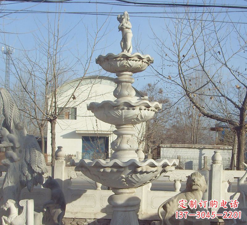 广西晚霞红石雕风水球图片
