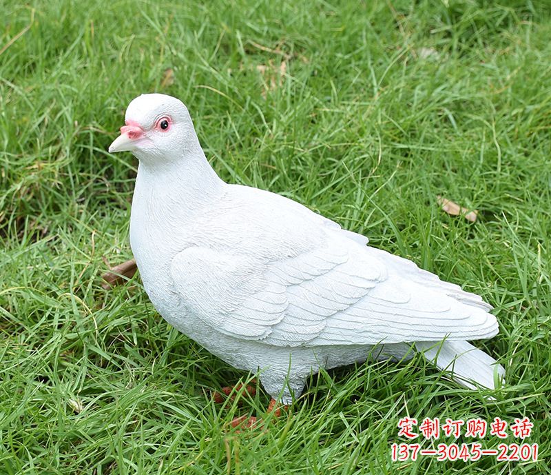 广西潍坊和平鸽雕塑女孩