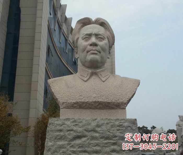 广西伟人毛泽东胸像石雕