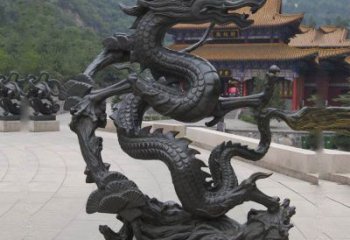 广西超群绝伦的盘龙铜雕