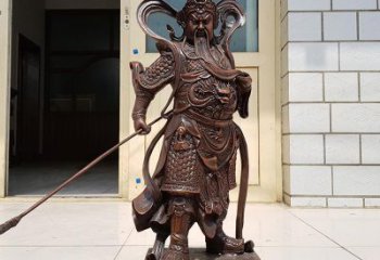 广西唯美古典风格关公铜雕像