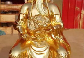 广西传承经典，漆金关公神像雕塑