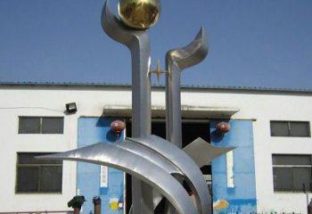 广西中领雕塑：不锈钢树叶雕塑，精美绝伦