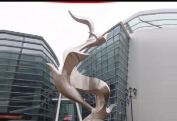 广西不锈钢雄鹰雕塑，永久定制精美景观
