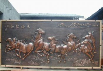 广西中领雕塑：古典造型的精美马雕塑