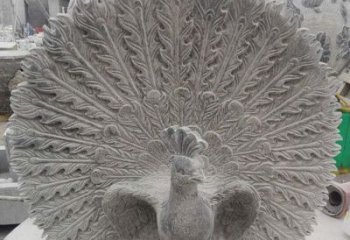 广西孔雀开屏石雕，艺术仿古风华