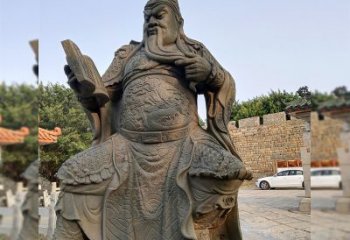 广西青石关公雕塑，让您的家居更加古典优雅
