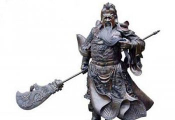 广西关羽青铜雕塑，传承历史的精神