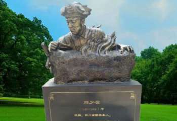 广西精致邱少云胸像铜雕