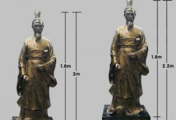 广西民族英雄屈原铜雕塑