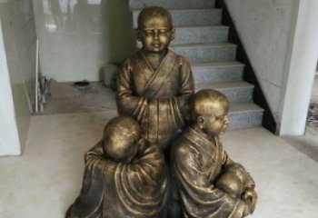 广西中国领雕塑推出的金色佛祖三像是一件令人惊…